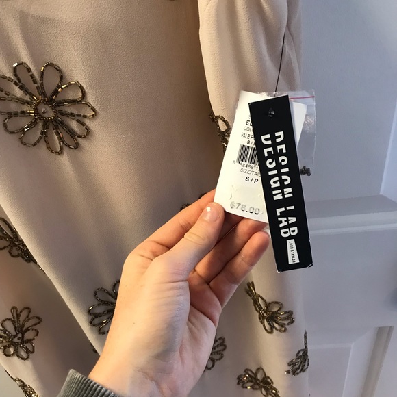 Light Pink Dress with gold accents - Picture 3 of 4